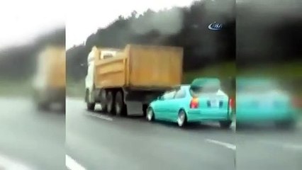 Ölümüne sürüş kamerada!