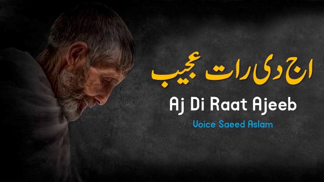 Poetry Aj Di Raat Ajeeb By Saeed Aslam | Punjabi Poetry WhatsApp status Poetry status Poetry TikTok