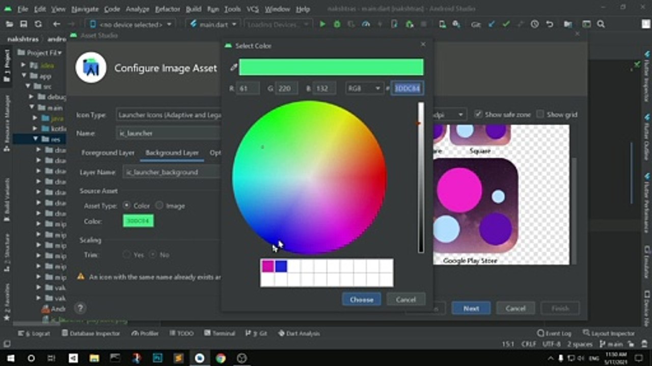 How to Add Logo/Launcher Icons to Android App in Android Studio