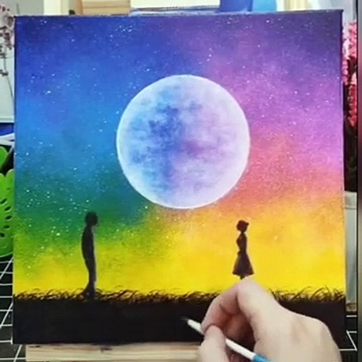 10 Easy Canvas Painting Ideas For Beginner - Art For Home Decor - Easy Painting Tutorial