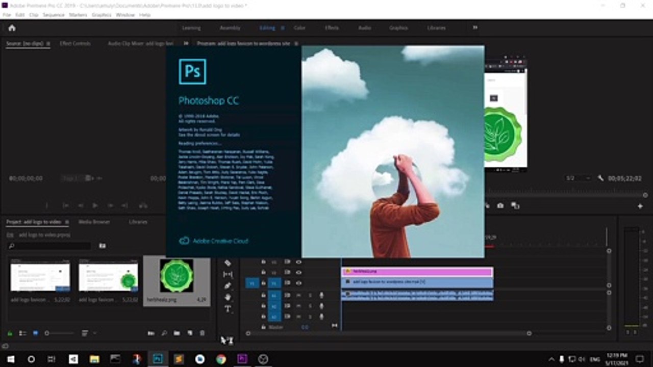 How to Add Logo to Video in Adobe Premiere Pro CC