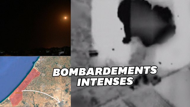 Gaza visée par une intense série de frappes aériennes d'Israël