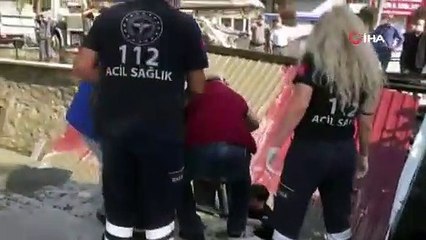 Köprüdeki inşaat çöktü: 3 yaralı