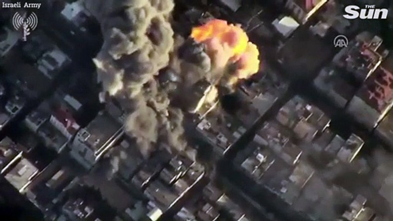 Hamas launch bomb-laden SUICIDE DRONES into Israel as fighter jets filmed blasting them out the sky