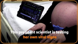Pregnant scientist tests new sensors on herself