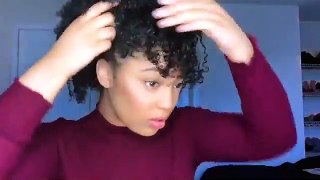 6 Easy Natural Hairstyles With Bangs | 3C 4A Hair|