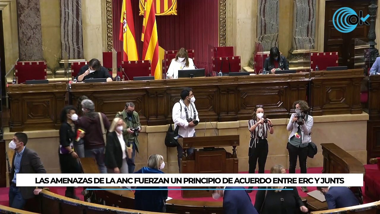 Las amenazas de la ANC fuerzan un principio de acuerdo entre ERC y Junts para formar Gobierno