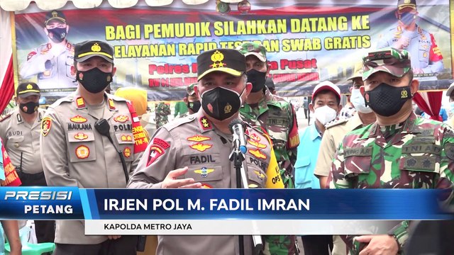 Kapolda Metro Jaya Meninjau Pelayanan Tes Antigen Sawah Besar