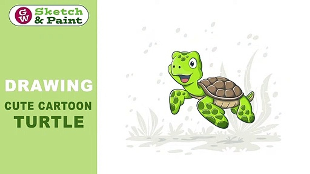 Drawing Cute Cartoon Turtle With Adobe Illustrator