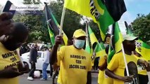 WATCH _ Support for Jacob Zuma outside court, as corruption trial gets underway