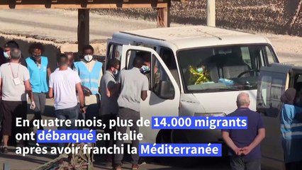 Arrivée de plus de 1.400 migrants à Lampedusa ce week-end