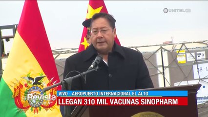 Luis Arce pide a la población no bajar la guardia ante el Covid