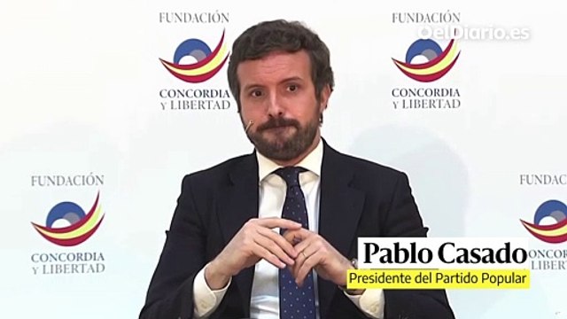 Casado afirma que Sánchez es el copiloto del viaje a ninguna parte del acuerdo de ERC y Junts y afirma que si concede los indultos la legislatura habrá acabado