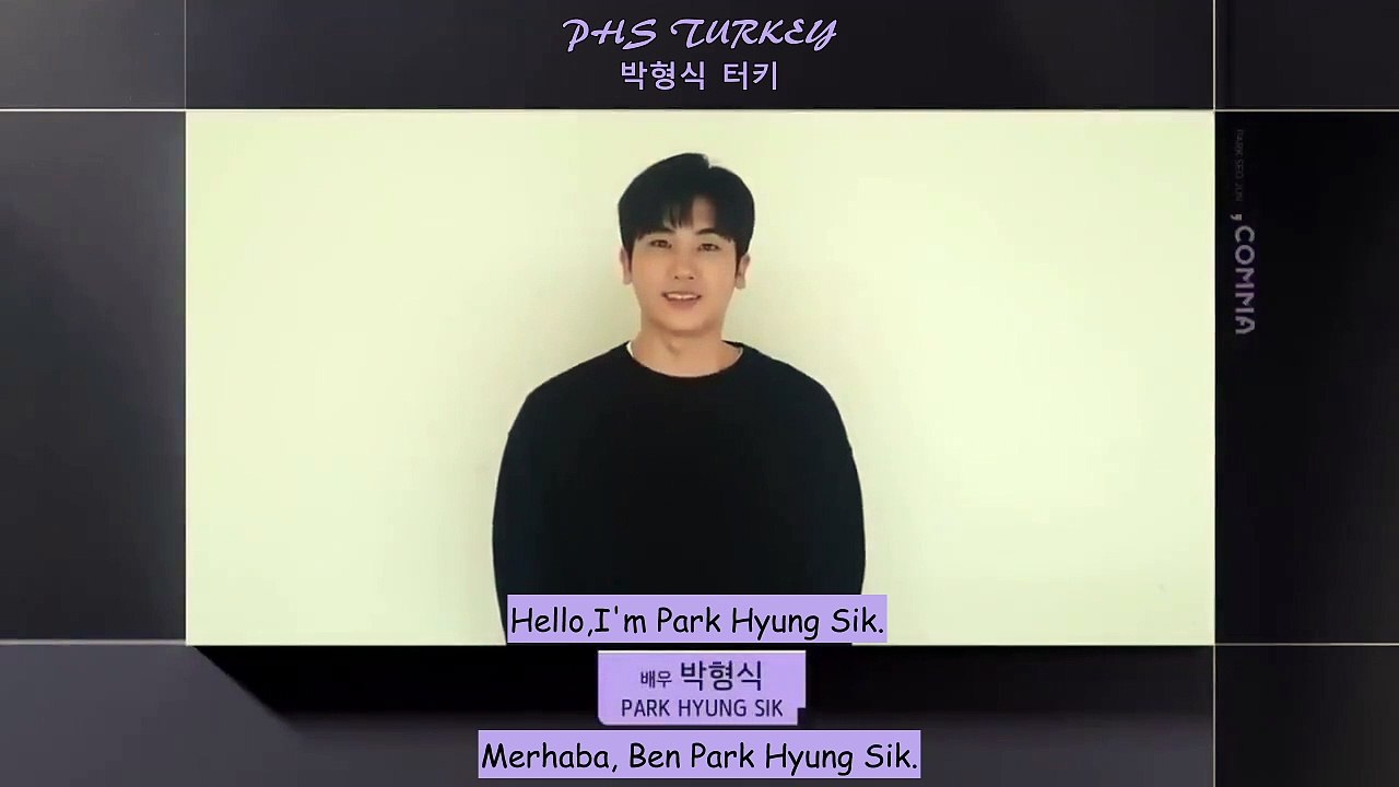 210515 HyungSik'in Park Seo Joon'un Comma Untact fan meetingi için video mesajı