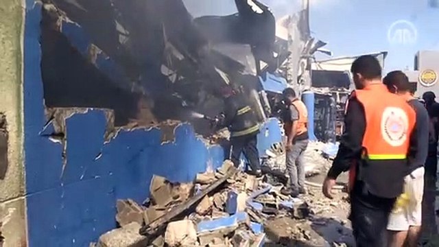 İsrail savaş uçakları Gazze'de bir sünger fabrikasını vurdu