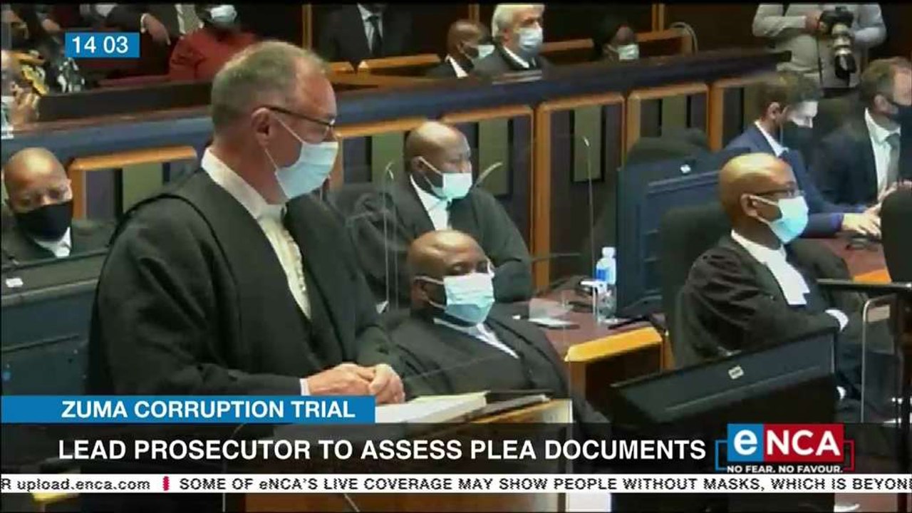 Lead prosecutor in Zuma trial to assess plea documents