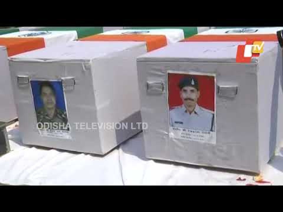 Wreath Laying Ceremony Of 5 Jawans Martyred In Naxal Attack Held In Narayanpur, Chhattisgarh