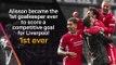 Stats Performance of the Week - Alisson