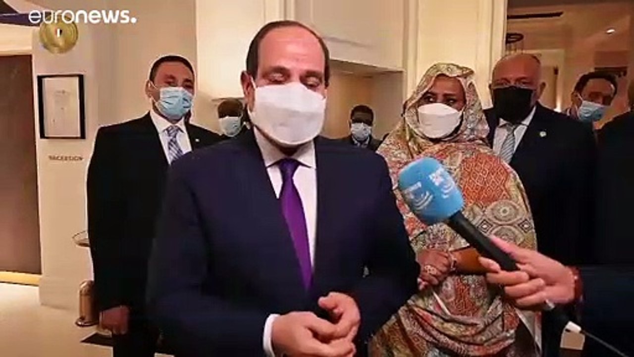 السيسي يؤكد على ضرورة وقف أعمال العنف وإنهاء المواجهات في قطاع غزة