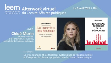 Comité Affaires publiques - Afterwork avec Chloé Morin du 8 avril 2021