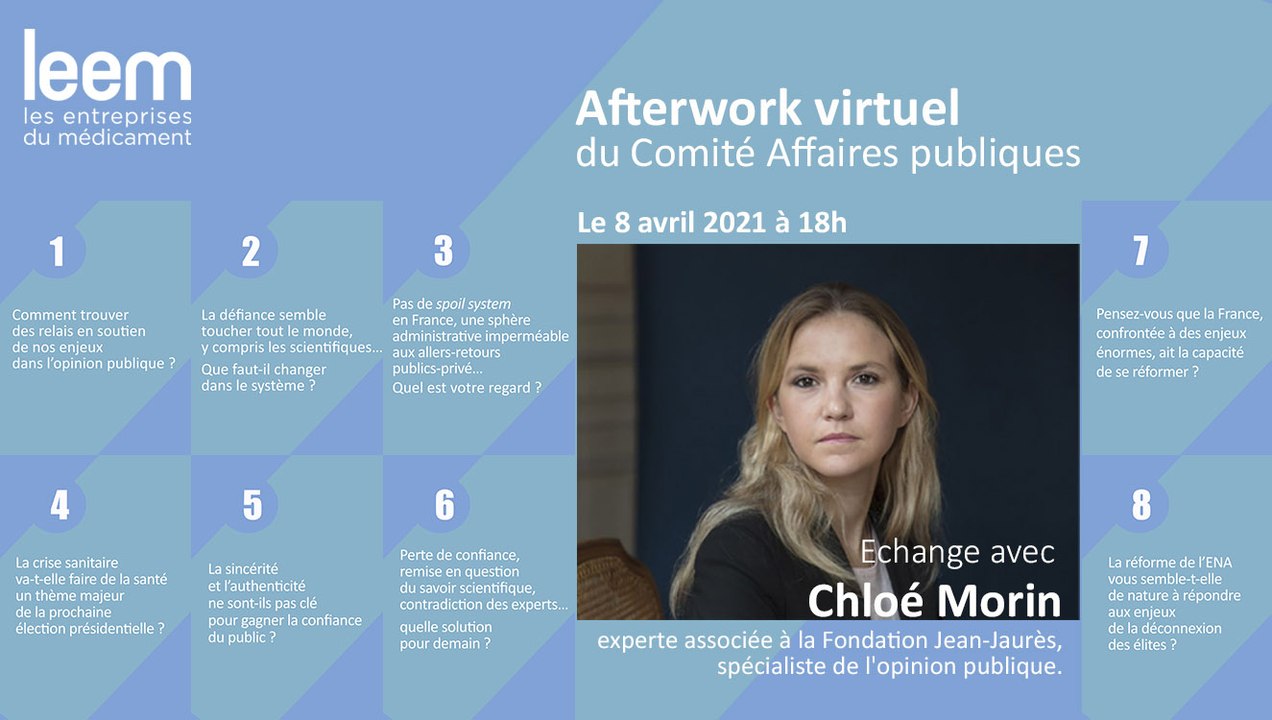 Comité Affaires publiques - Echange avec Chloé Morin du 8 avril 2021