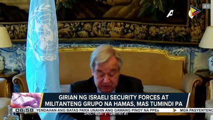 Download Video: GLOBALITA: Girian ng Israeli security forces at militanteng grupo na Hamas, mas tumindi pa;  Ilang K9 dogs sa South Africa na sinanay para maka-detect ng COVID-19, handa nang i-deploy sa airport