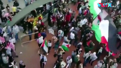 Bentrok Massa Pro-Israel dan Pro-Palestina di Kanada