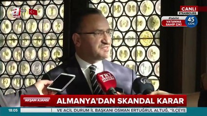 Bozdağ'dan Almanya'ya sert tepki!