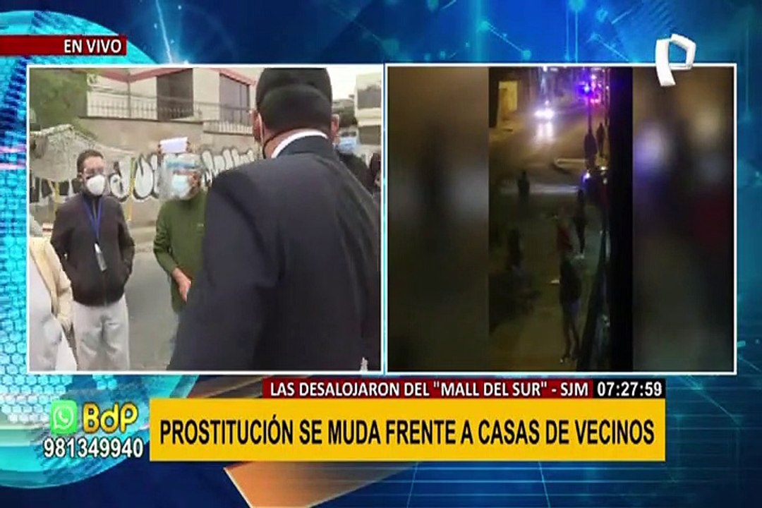 SJM: vecinos hartos de meretrices en las calles y amenazas de proxenetas