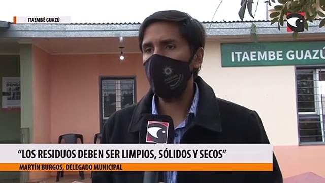 “Los residuos deben ser limpios, sólidos y secos”