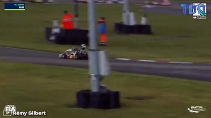 Une course de karting tourne au carnage à cause de la route mouillée...