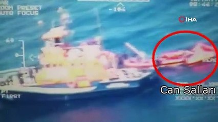 Göçmenler Yunanistan unsurlarınca böyle Türk kara sularına bırakıldı