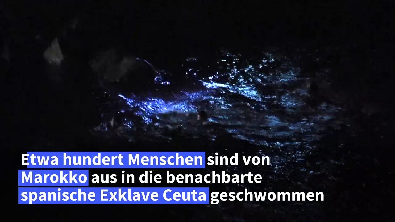 Hundert Migranten schwimmen in spanische Exklave Ceuta