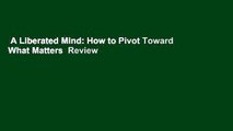 A Liberated Mind: How to Pivot Toward What Matters  Review