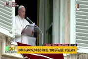 Papa Francisco pidió paz a Israel y Palestina y calificó de “inaceptable” la muerte de inocentes