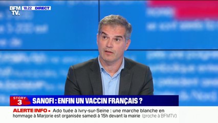 Olivier Bogillot (Sanofi): "On a un vaccin qui fonctionne bien, dans 95% à 100% des cas, quelles que soient les catégories d'âge"
