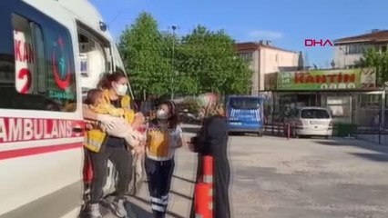 BURSA BALKONDAN DÜŞEN ÇOCUK, YARALANDI