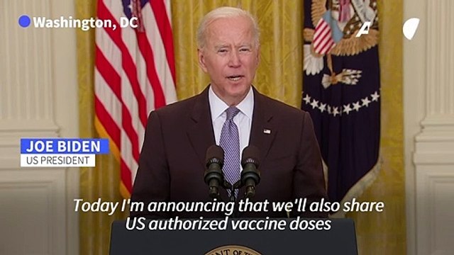 Joe Biden announces extra 20 million vaccine doses to be sent abroad