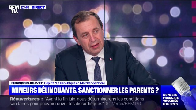 Les parents sont complices de quelque chose : François Jolivet défend l'idée d'engager la responsabilité pénale des parents de mineurs délinquants