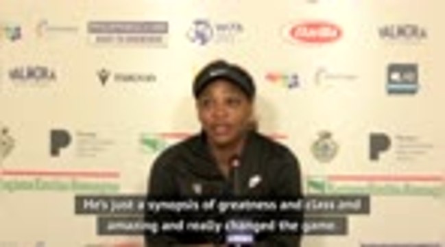 He is the 'greatest player' - Serena on Federer's Geneva return