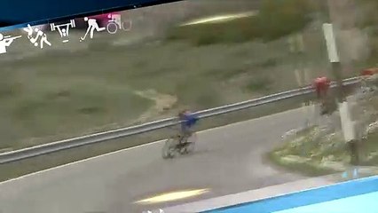 [스포츠영상] 아찔한 사고로 두 동강 난 자전거