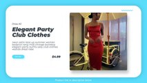Aliexpress Haul Shopping – Long Dresses For Women / Elegant Party Club Clothes / Casual Mini Dress