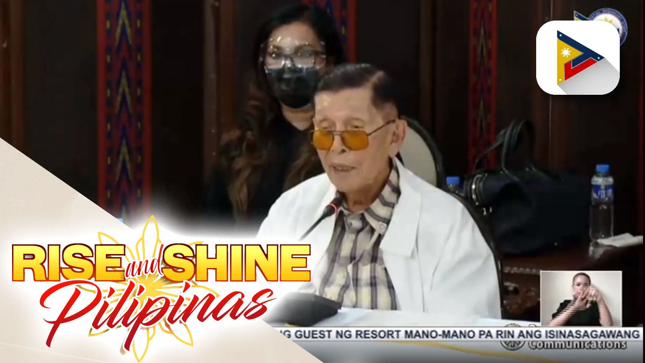 Ex-Senate President Enrile, pinuri ang foreign policy ni Pangulong Duterte partikular na sa isyu sa China at sa WPS;  Pangulong Duterte, binabalanse ang sitwasyon sa pinag-aagawang teritoryo para makaiwas sa gulo
