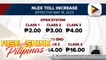Taas-singil ng toll fees sa NLEX, epektibo na ngayong araw