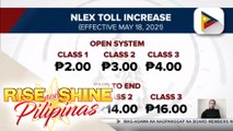Taas-singil ng toll fees sa NLEX, epektibo na ngayong araw