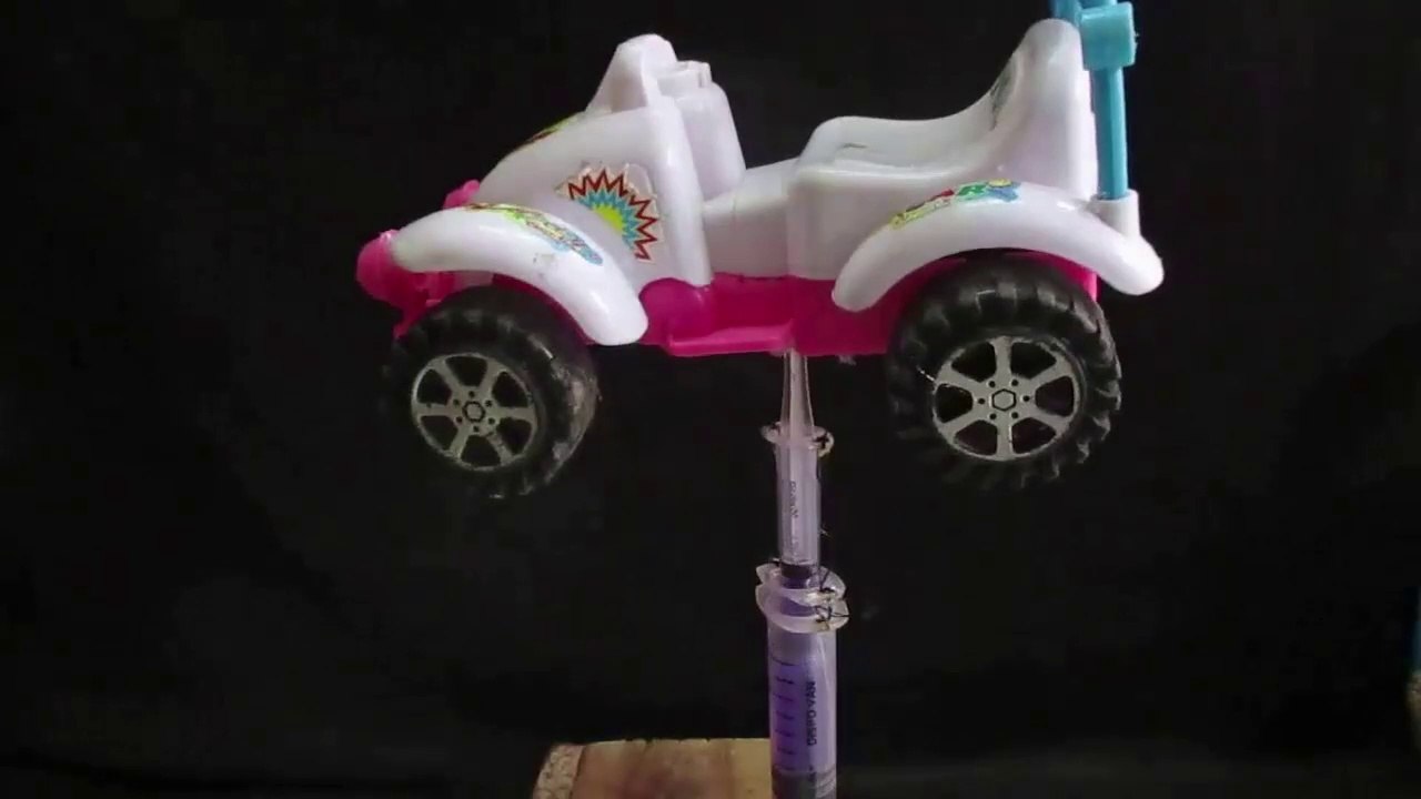 How to make a Hydraulic Telescopic Jack Using Syringes Hydraulic Jack