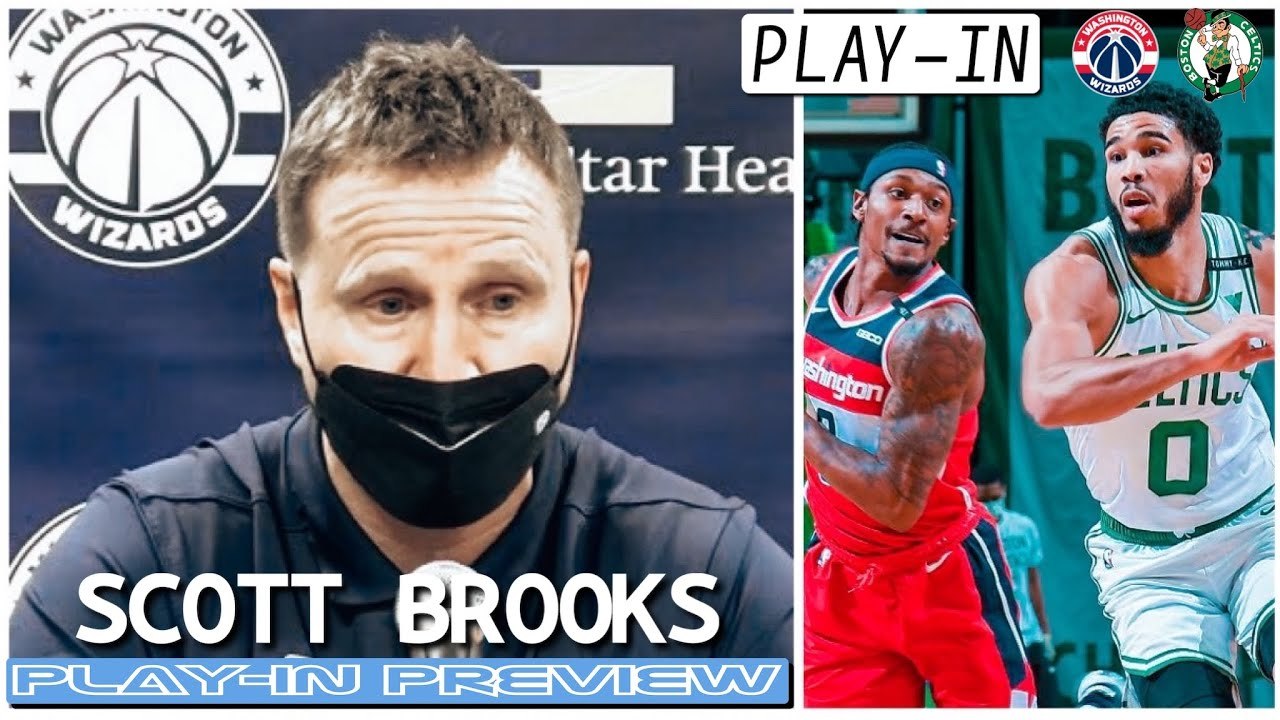 Scott Brooks Previews Celtics vs Wizards Play In Game