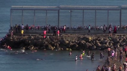 Arrivées de 5.000 migrants à Ceuta, un record