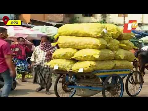 Cuttack | Retail Vendors Shifted From Chhatra Bazar To Maintain Social Distancing
