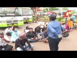 Utkal University Students Block Road In Vani Vihar Protesting BMC's Decision To Close Hostels
